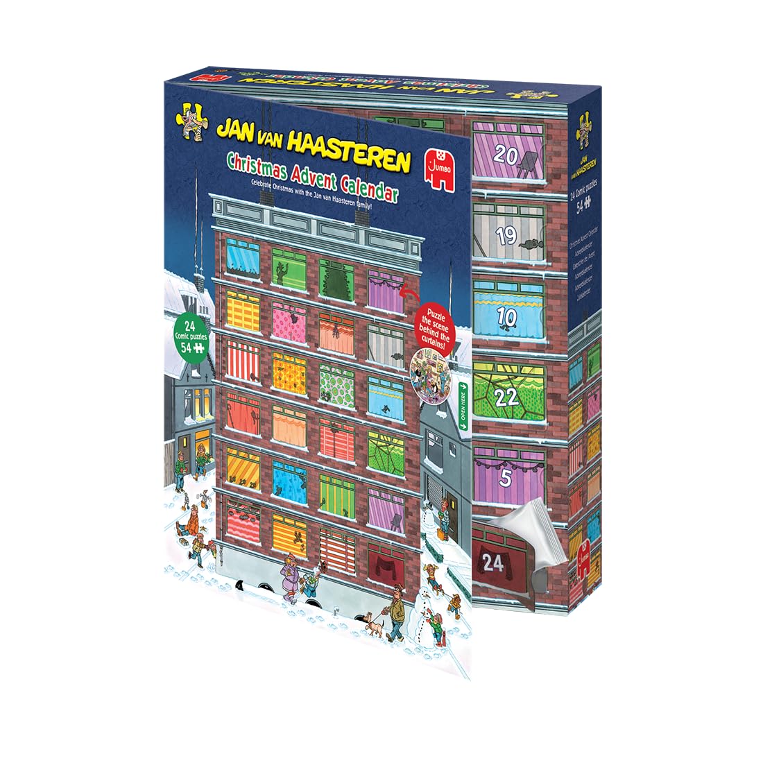 Jan Van Haasteren Christmas Advent Calendar Puzzle - 24-Day Holiday Puzzle for Adults, 54 Pieces, 100% Recycled Cardboard. - Image 5