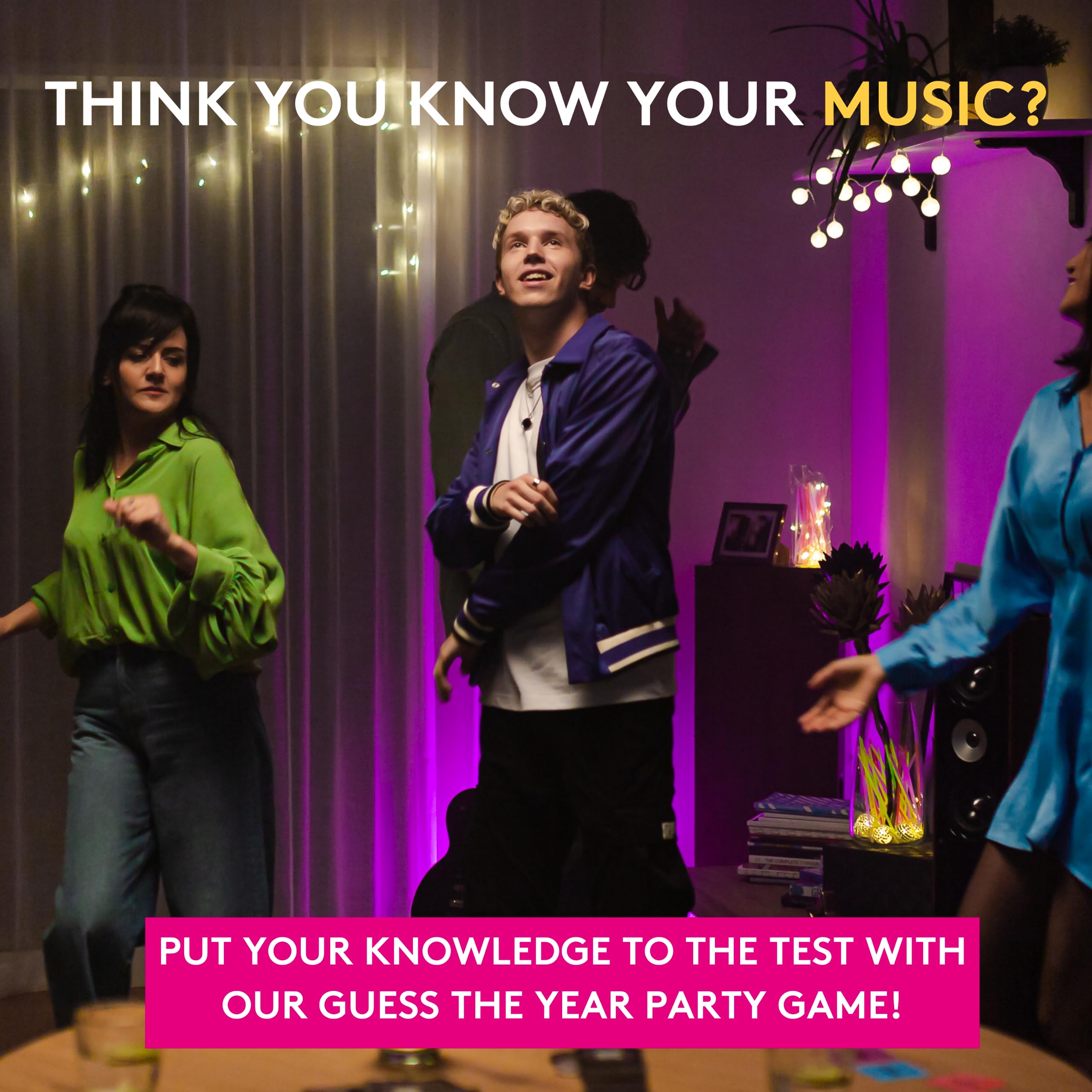 Jumbo Hitster - The Music Fun Party Quiz Card Game, 2-10 Players - 300 Plus Iconic Music Hits - Great for Adult and Family Game Night - Image 4