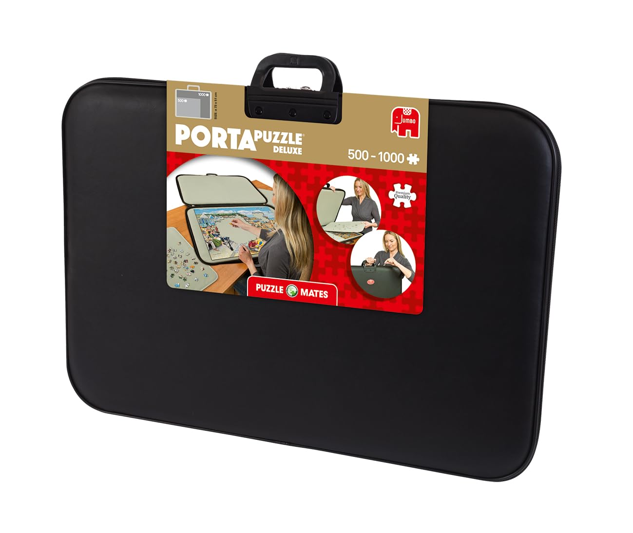Jumbo, Puzzle Mates, Portapuzzle Deluxe - Standard 1,000 Piece Jigsaw Storage Board Case, Jigsaw Puzzle Accessories, 500-1000 Piece Puzzle Storage - Image 6