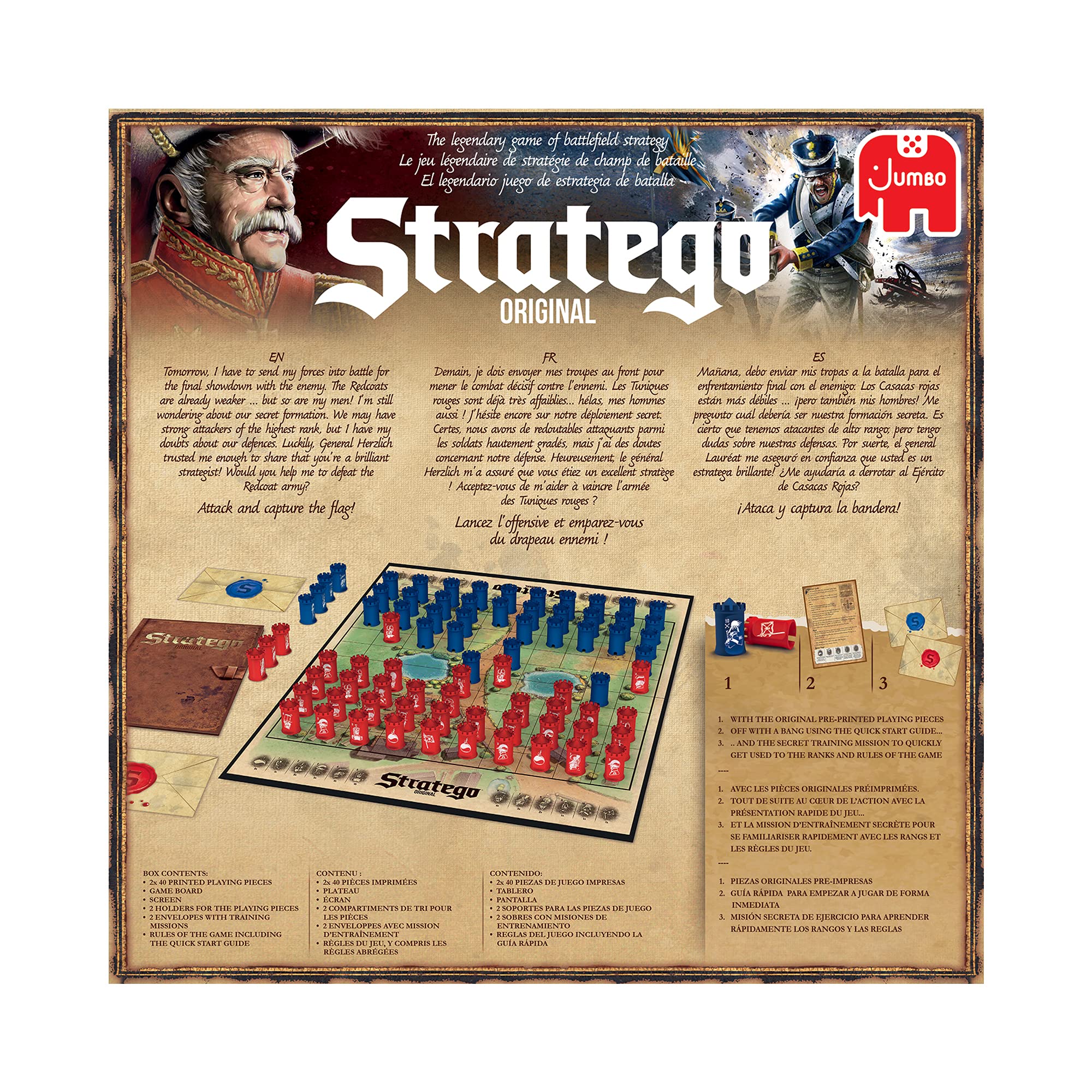 Jumbo, Stratego - Original, Strategy Board Game, 2 Players, Ages 8 Year Plus - Image 3